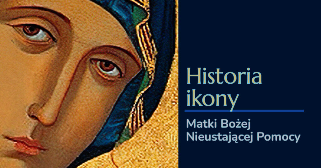 Zbliżenie ikony Matki Bożej Nieustającej Pomocy