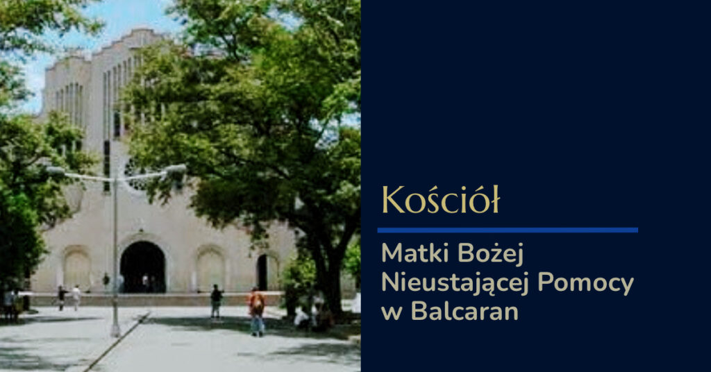 Kościół w Balcaran otoczony drzewami