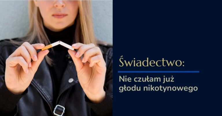 Kobieta łamie papierosa w dłoniach